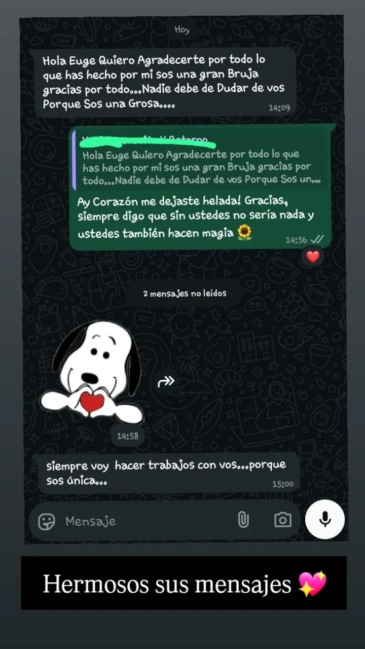 Captura autorizada de un testimonio sobre un ritual